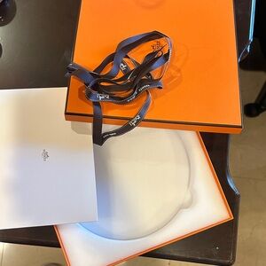 Hermès Gift Box with Ribbon, ideal for plate